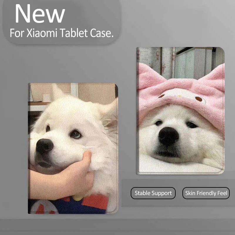 

Cartoon Pink Dog Hat Gift Tablet Case For Xiaomi Redmi Mini Pad SE K 2 4 5 6 7 8 2023 2025 11 8.8 11.2 10.1 Pro