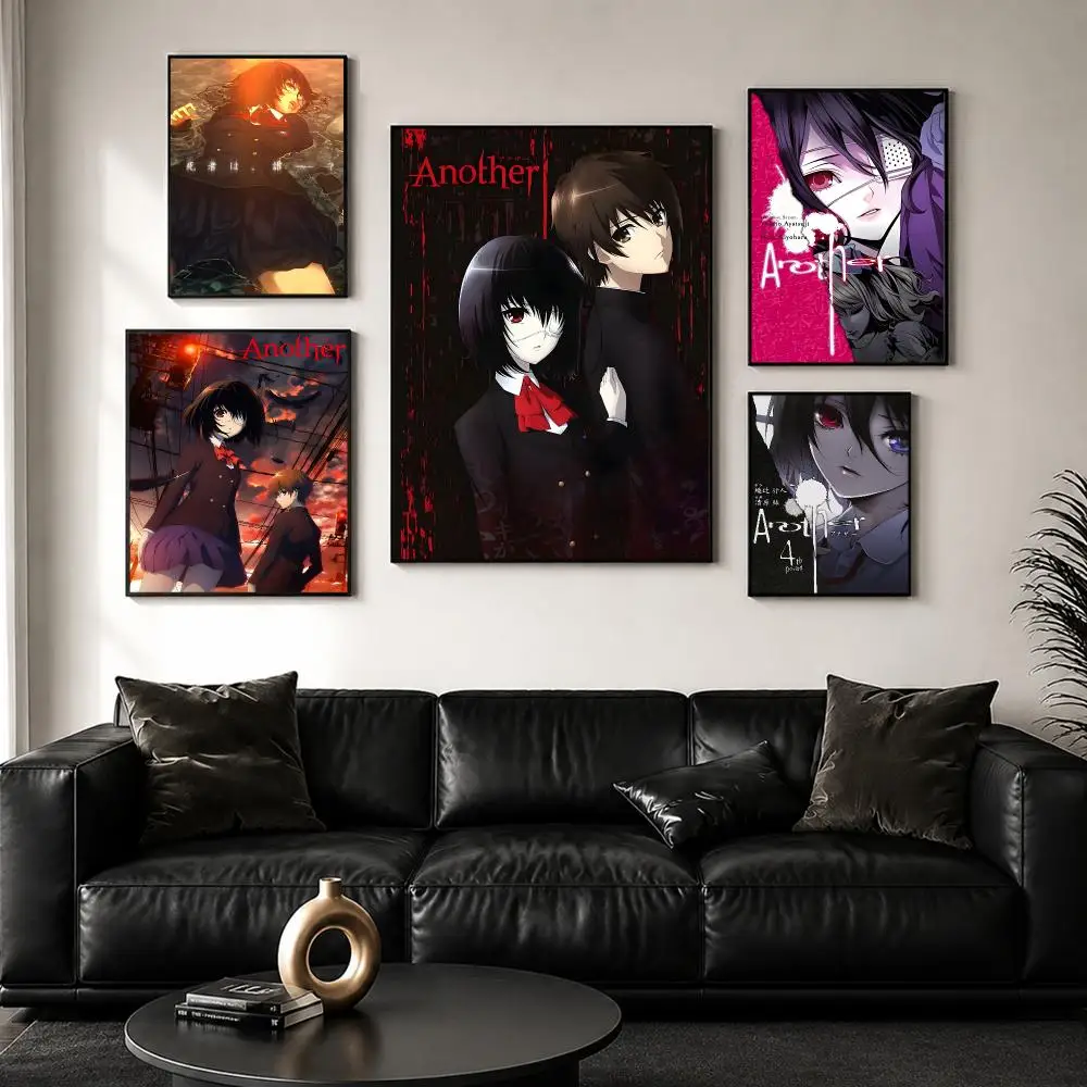 Anime A-Another Misaki Mei Poster Perfect Sticker Self Adhesive Wall Art Decor for Home Office Dining Spaces