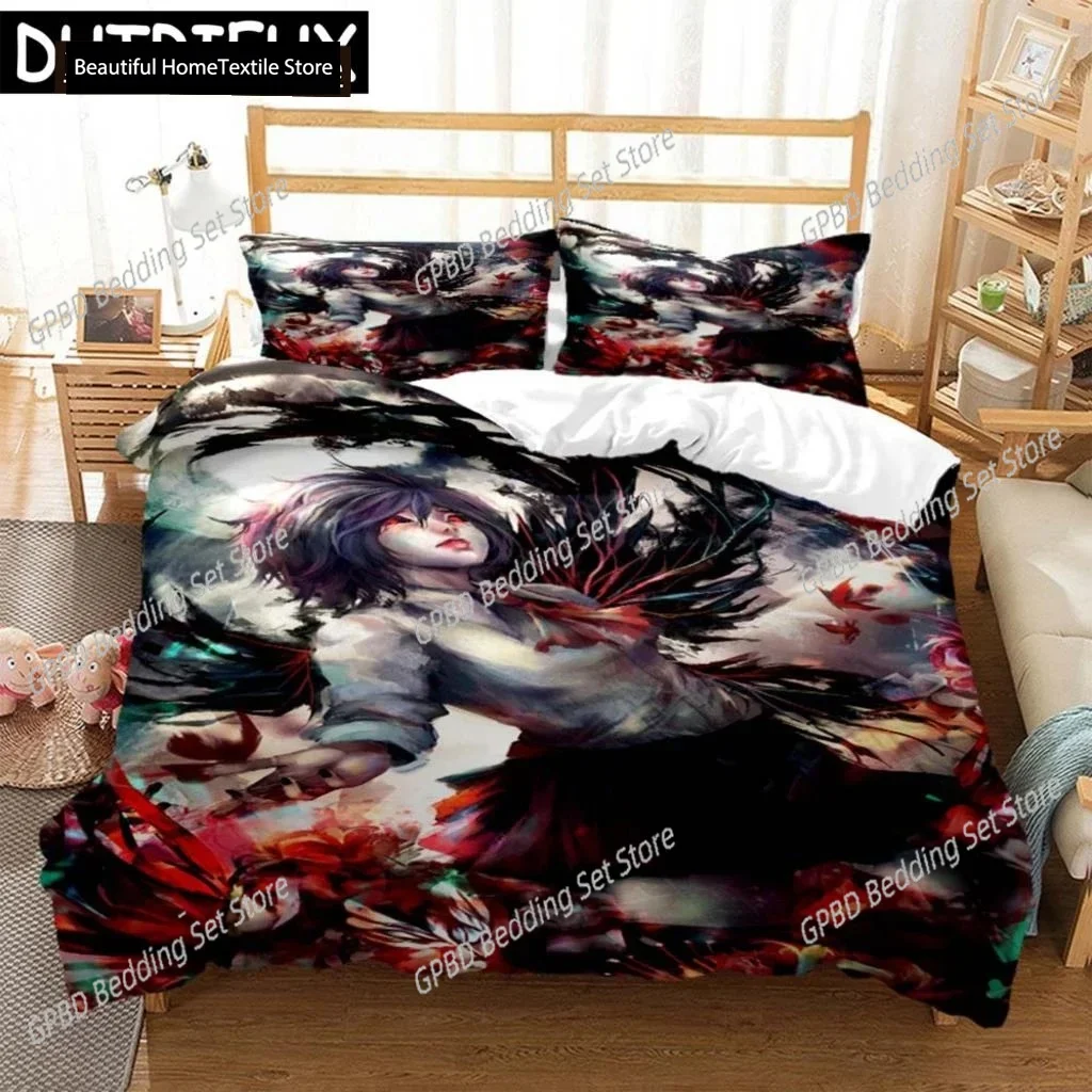 Tokyo Ghoul Digital Print Polyester Bedding Sets Covers Boys Duvet Cover Set For Teens Bedding Set King Size