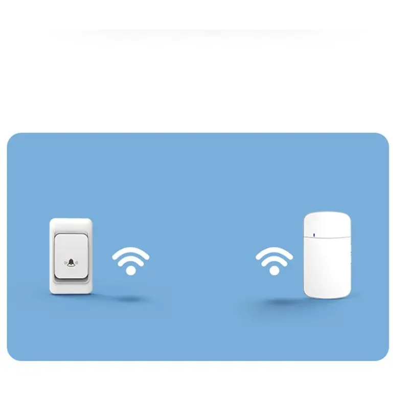 A25I Outdoor Wireless Door Bell Chime Kit 300M Remote Control Home Welcome Ring Doorbell EU Plug