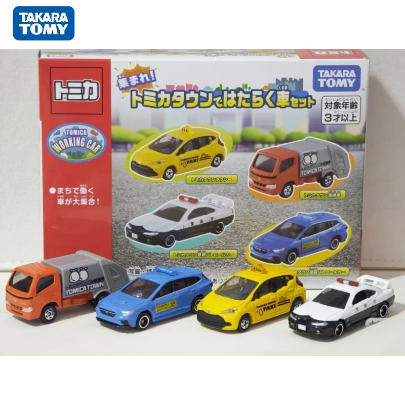 TAKARA TOMY Tomica Police Car Patrol Car Taxi Cleaning Car Alloy Toy Motor Vehicle Diecast Metal Model Gifts