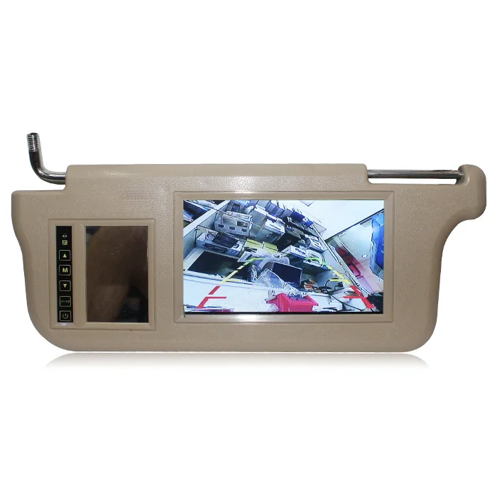 Sun Visor Monitor with 7-Inch Touch Screen - 2-Way Video Car Monitor for Passenger & Rear Viewing