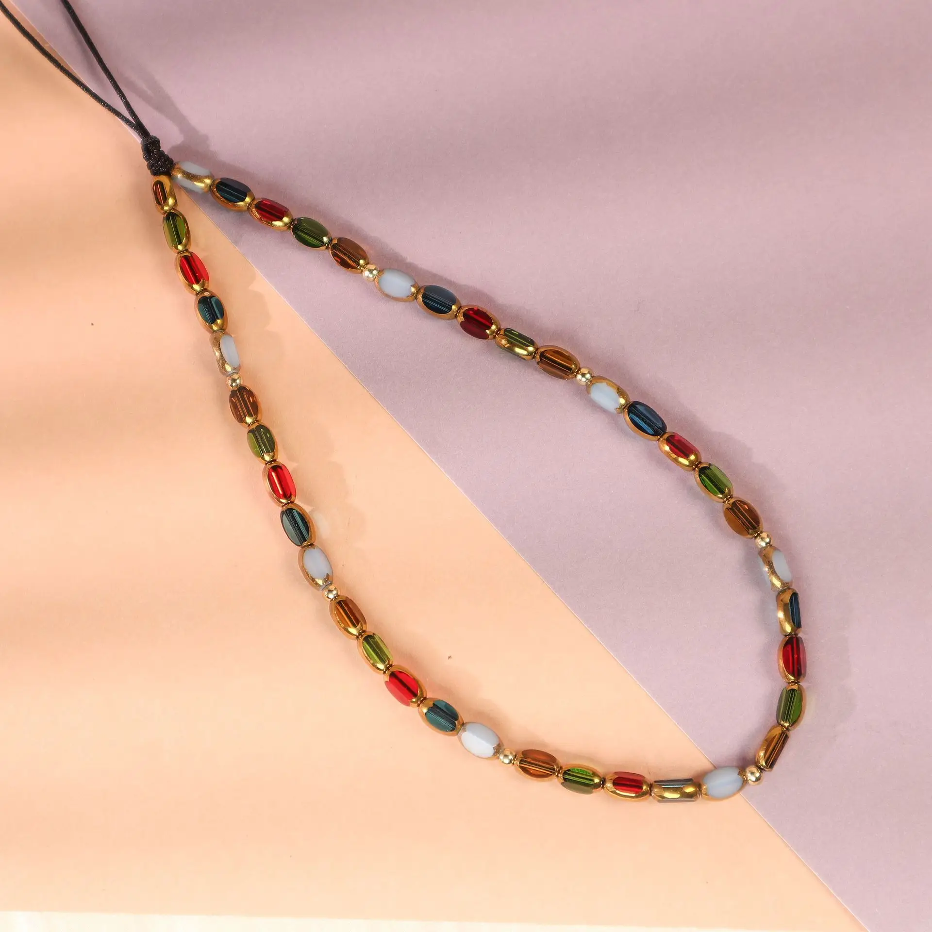 Originelles Design im böhmischen Stil, Handy-Charm, Kettenriemen, Schlüsselanhänger, farbkonserviertes Kameraketten-Lanyard aus Metall – Detail 4