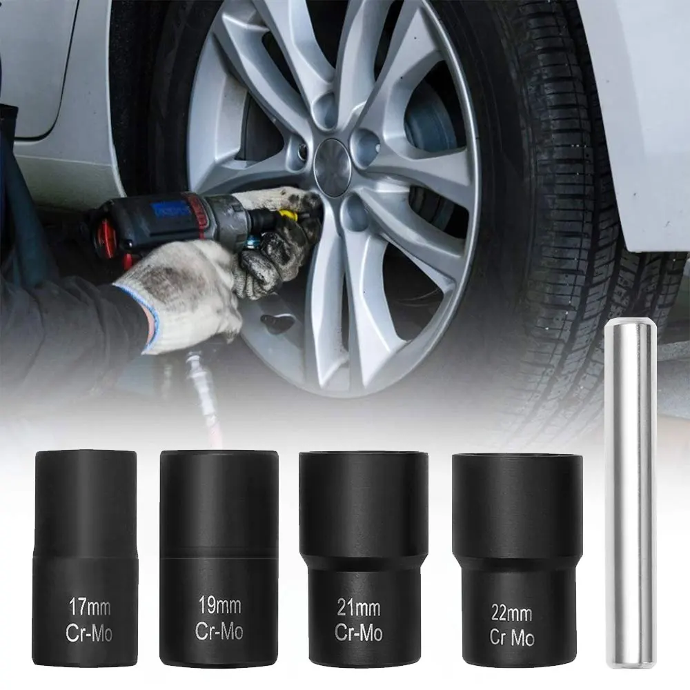 Motorsi الجوز إزالة النازع المقبس أداة مجموعة 1/2 ''محرك تأثير الترباس الجوز النازع مجموعة 5 قطعة قفل عجلة العروة الجوز مجموعة إزالة