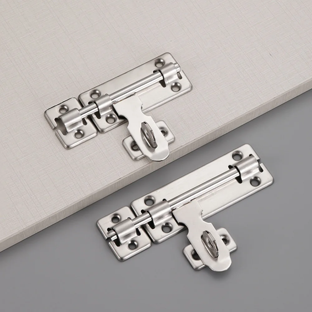 Brand New Door Bolt Latch Lock Security Silver Stainless Steel 1 Pcs 4inch/6inch/8inch Anti-Theft Anti-corrosion