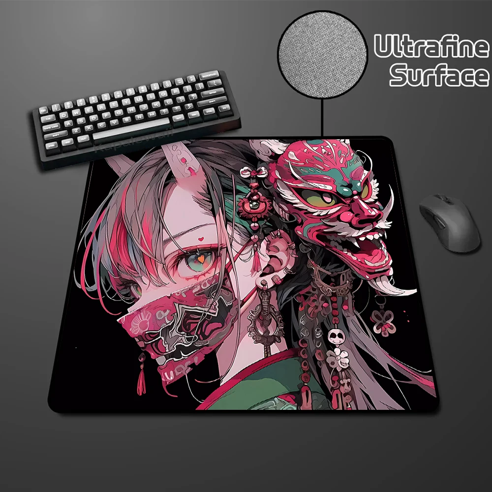 45x40CM Premium Gaming Mouse Pad High Elastic Non-slip Bottom Mouse Mat Mask Girl Speed Mousepad Uitrafine Surface Keyboard Mat