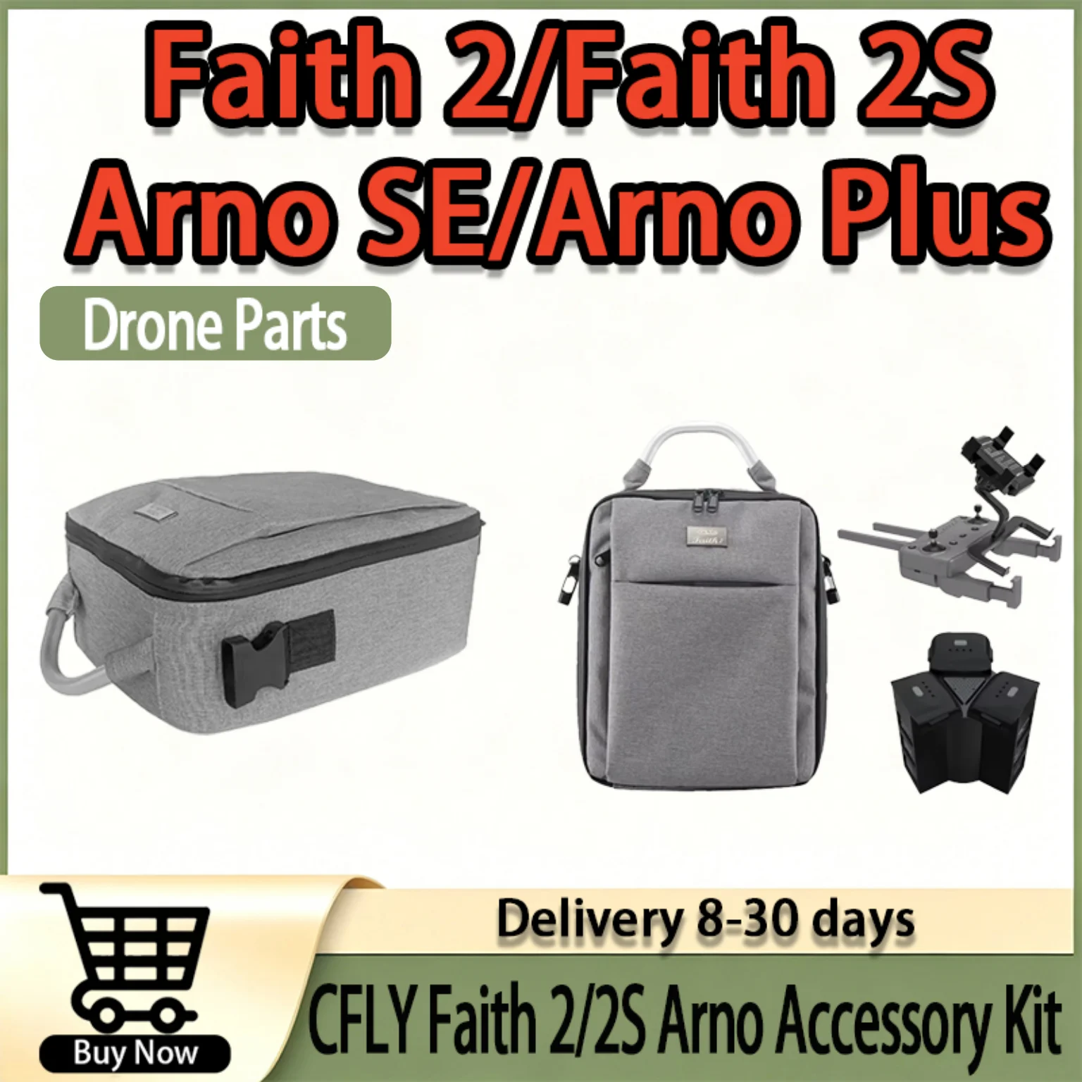 Juego completo de accesorios: Cargador multipuerto + bolsa de almacenamiento, perfectamente compatible con la serie CFLY Faith 2 y Arno SE Plus