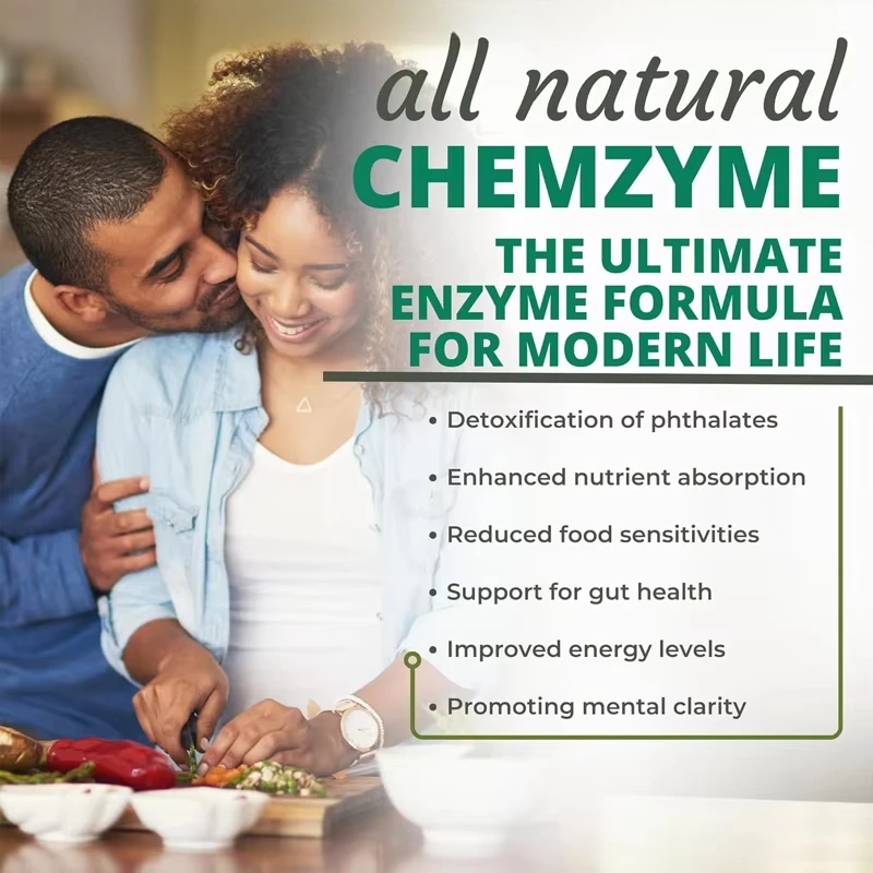 Best Chemzyme Whole Food Essential Enzyme | 60 Capsules