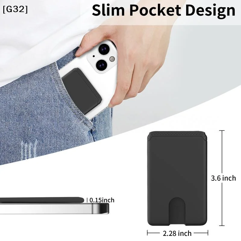 1Pcs Adhesive Soft Silicone Mobile Phone Wallet Phone Holder Sticker Credit Card Holder Compatible For Phone Android[G32]
