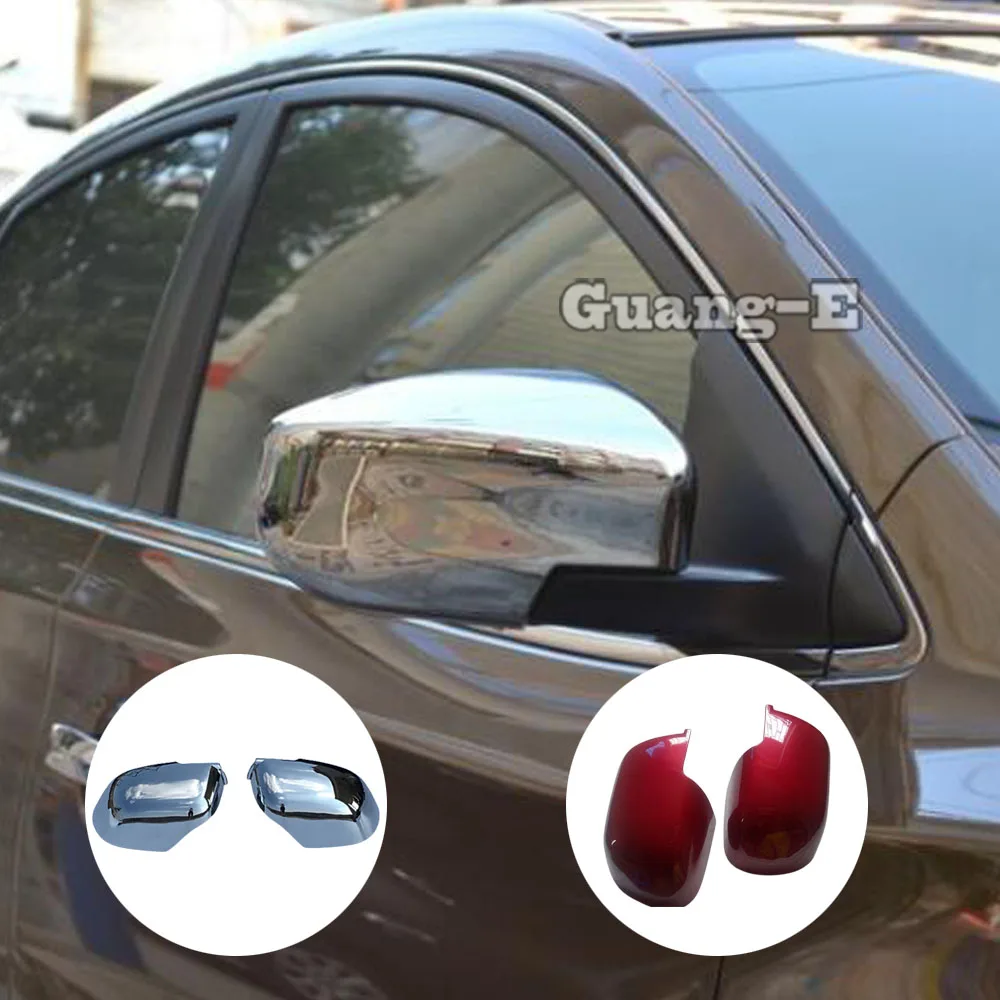 

Car Back Rear View Eyebrow Side Door Mirror Cover Stick Trim Frame 2PCs For Nissan March 2011 2012 2013 2014 2015 2016 2017