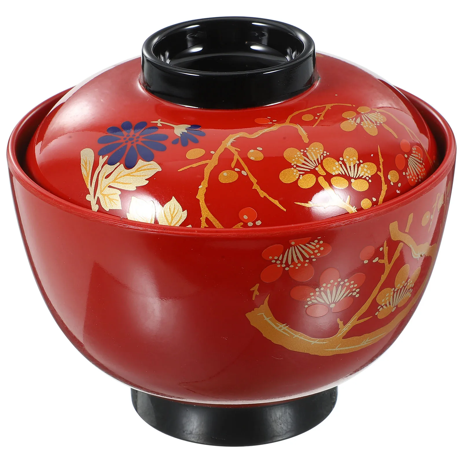 

Miso Soup Bowl Japanese Rice Lidded Bowls Dinner Tableware Set Premium Material High Temperature Resistant Large Capacity
