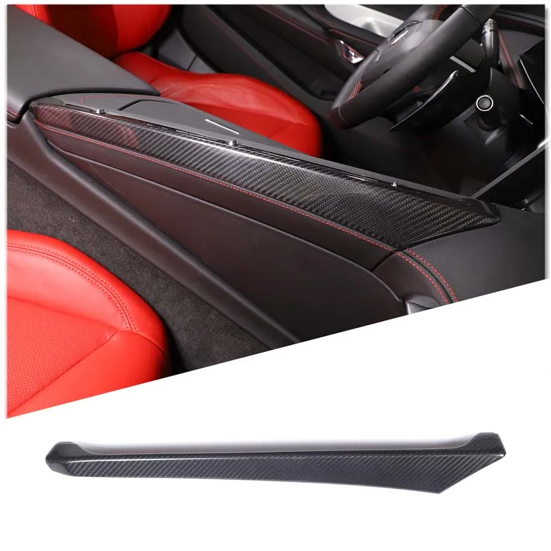 

100% Carbon Fiber For Chevrolet Corvette C8 Stingray Z51 Z06 2020-2023 Interior Kit Car Center Control Side Panel Trim Cover