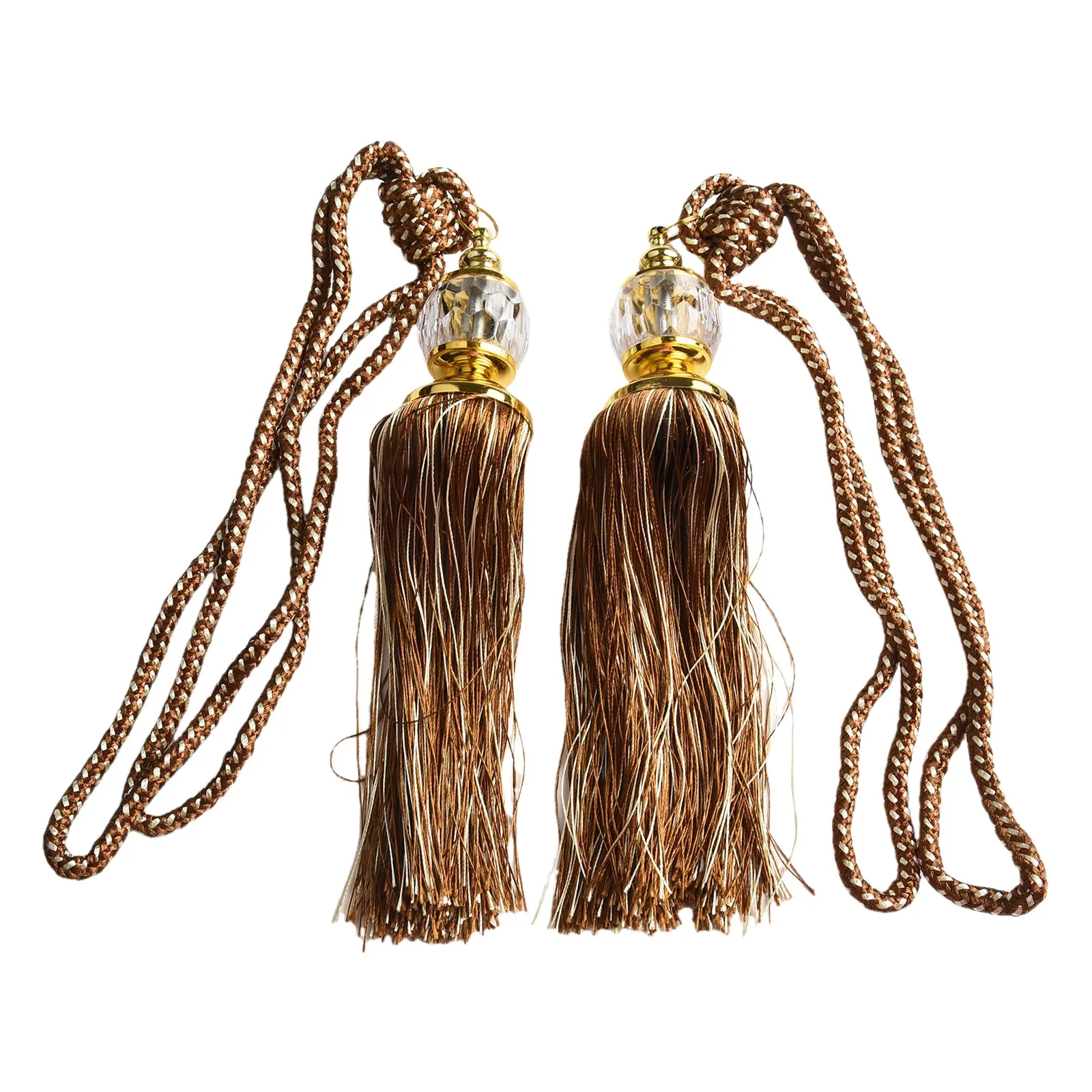 Hot New Living Room Bedroom Dining Room Curtain Tieback Plyester+Plastic Rope Backs Beaded Ball Tassel  Hot New