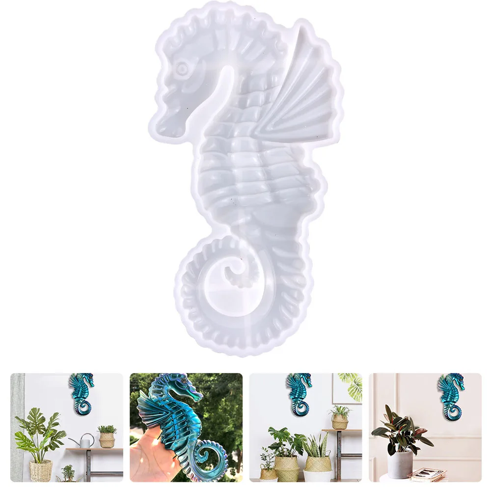 

1 Style Sea Horse Silicone Mold for DIY Epoxy Casting Wall Decor Craft Making Reusable Non Stick Flexible Resin Craft Mold