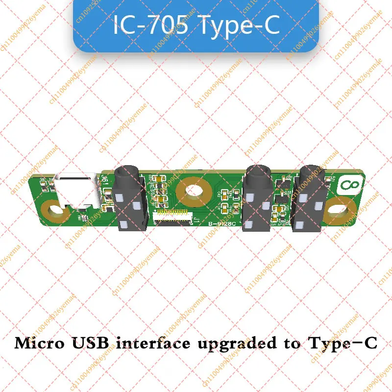 

For ICOM IC-705 Type-C Upgrade Kit, USB-C Charging & Data Port Replacement Board for Ham Radio Transceiver