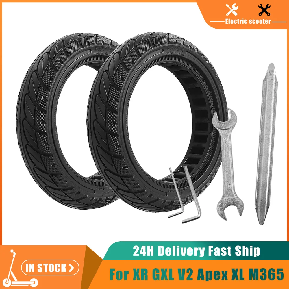 

8.5x2.0 Tyre 50/75-6.1 Tubeless Solid Tire for Gotrax XR GXL V2 Apex XL Journey Aovopro Es80 Electric Scooter for M365 Mi3 Pro 2