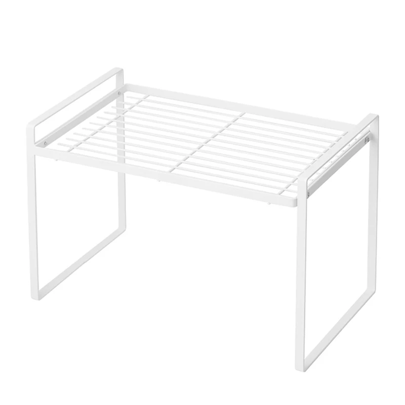 

1Pcs Kitchen Storage Shelves Kitchen Shelf Tableware Rack Spice Rack Shelves For Bathroom Living Room (White)