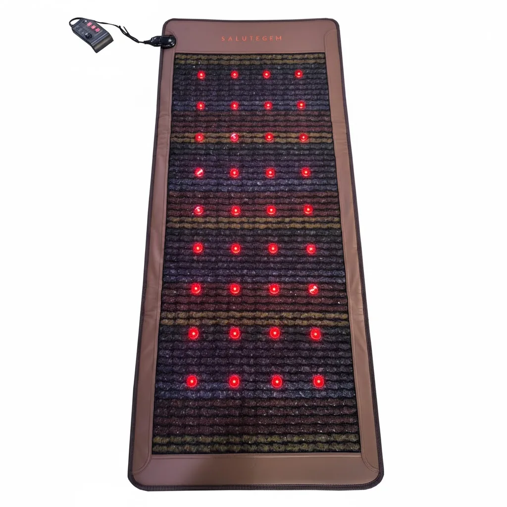 

Матрас с аметистом, 7 кристаллических камней, биофотон, инфракрасная естетопатия, PEMF, термотерапевтический массаж для релаксации и исцеления