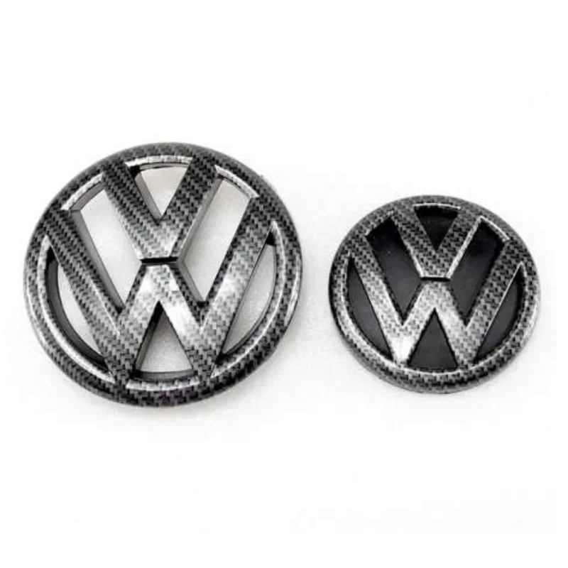 100/130mm OEM 5C6853601/C6853630E for Volkswagen VW Jetta MK6 2011-2014 Car Front Grille Badge Rear Trunk Emblem Accessories