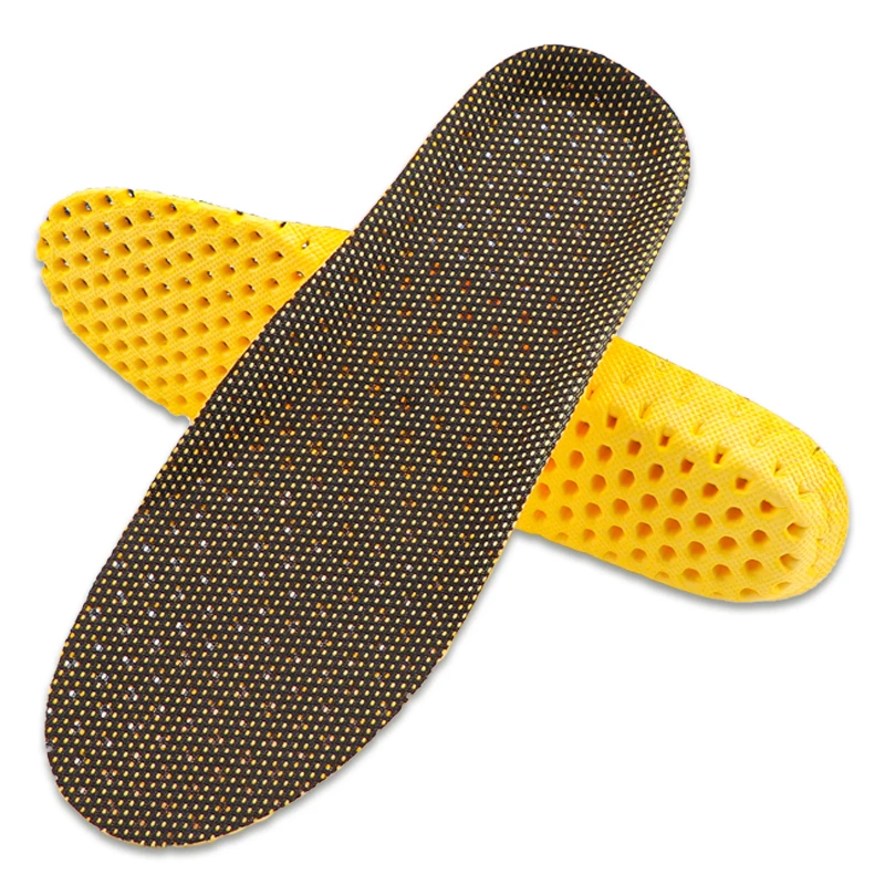 Sports shoe insole is comfortable, breathable, and soft. The insole absorbs sweat and wicks sweat. Sports shoe honeycomb insole