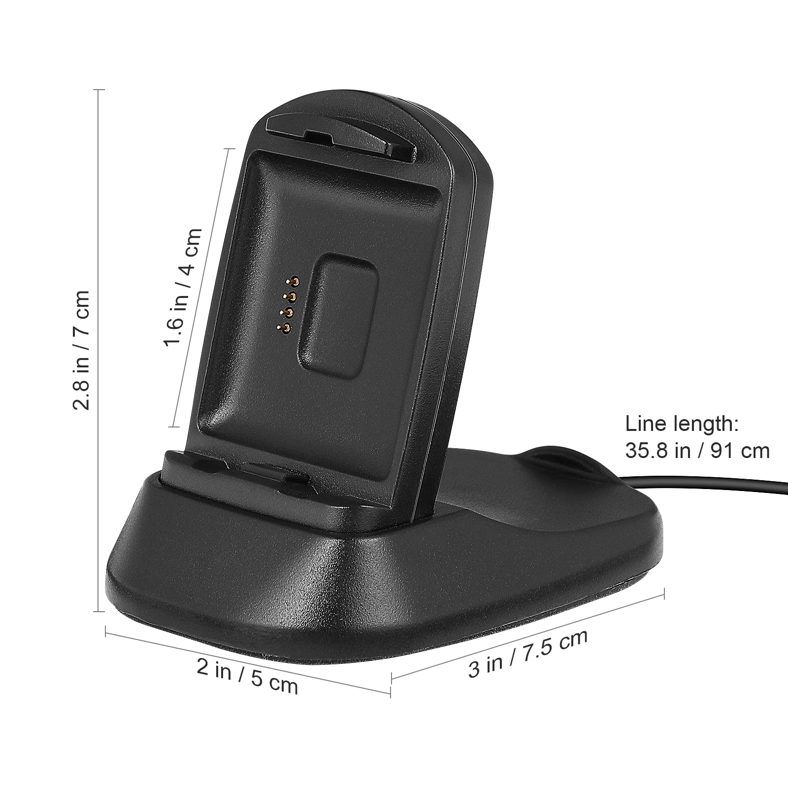 Charging Dock Stand Station Base Cradle with USB Cord Compatible for Fitbit Blaze Series Smart Watch