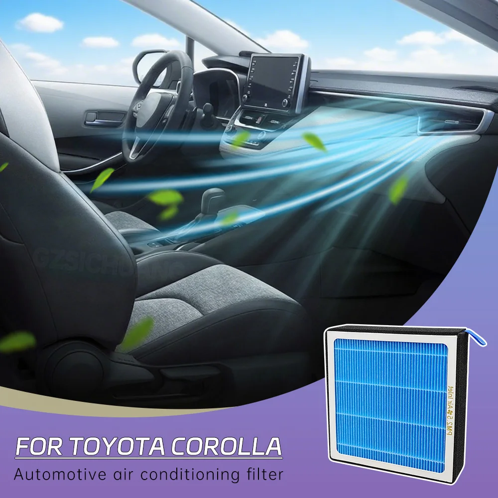 

Car Air Conditioning Filter For Toyota Corolla 2009-2016 2017 2018 2019 Activated Carbon Cabin Air Filter Interior Accessories