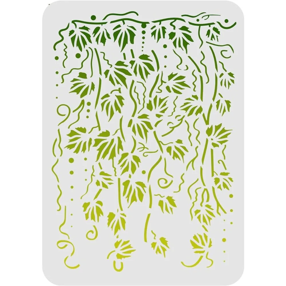 

Creeper Vine Stencils 11.7x8.3 inch Vine Painting Stencil Reusable Creeper Plant Stencils Ivy Drawing Template for Painting