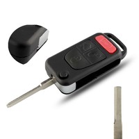 Car Key Shell Case Replacement for Mercedes For Benz ML 320 430 500 SLK 230 3 Button Remote Key Cover with Key Blade