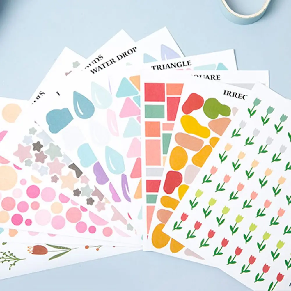 ألبوم اليوميات اللوازم المدرسية الديكور هدية ملصقات للتسمية مذكرات سكرابوكينغ ملصقات الشارات الزخرفية ملصقات القرطاسية #4