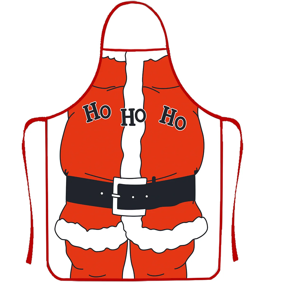 Christmas Xmas Apron Kitchen Funny Print Aprons Dinner Party Cooking Waist Aprons Waterproof Clean Chef Apron For Gifts