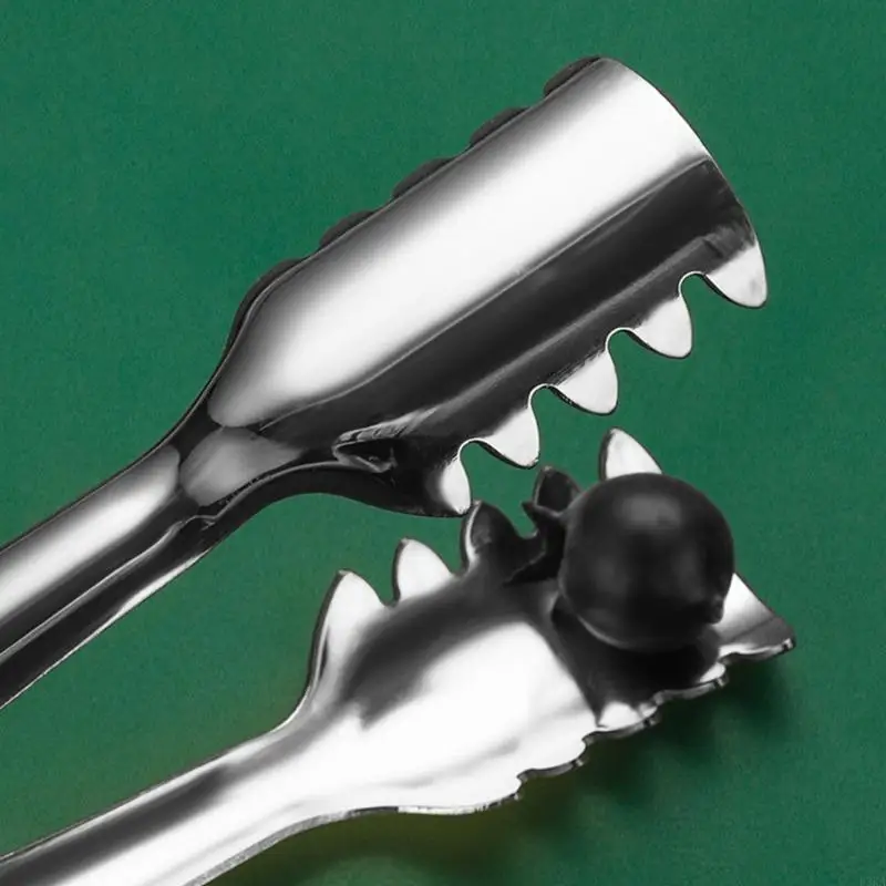   Multipurpose Nonrust Steel Ice Claws Tongs Secure Hold For Cubes Fruits Cocktails Garnishes Easy Maintenance Design
