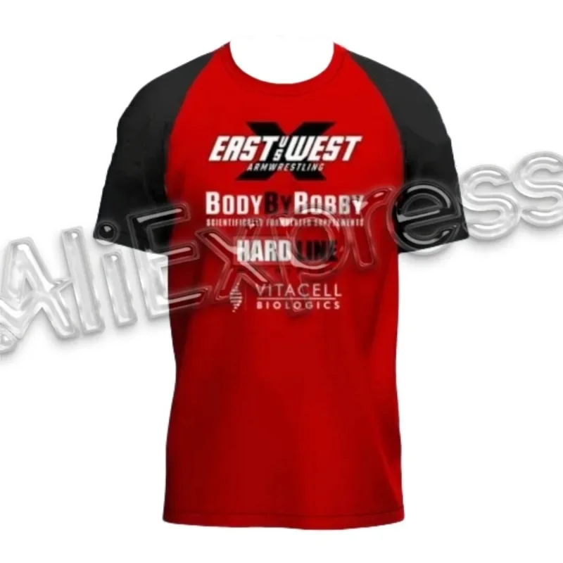 East Vs West 10-15 Devon Larratt Arm Wrestling Jersey Team Wrist Enthusiasts Training Fitness Game-day Uniform Clothes Short