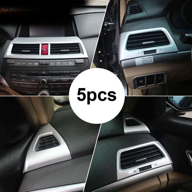 5pcs For Honda Accord 2008-2012 Air Conditioning Outlet Box Decorative Box Modified Interior Decoration