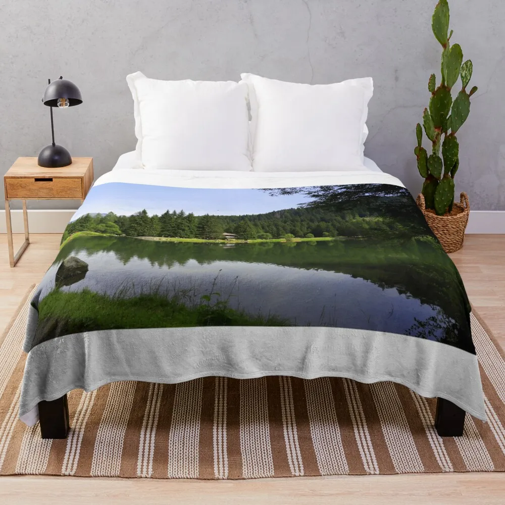 

Lago dei Caprioli Throw Blanket Heavy Custom Blankets