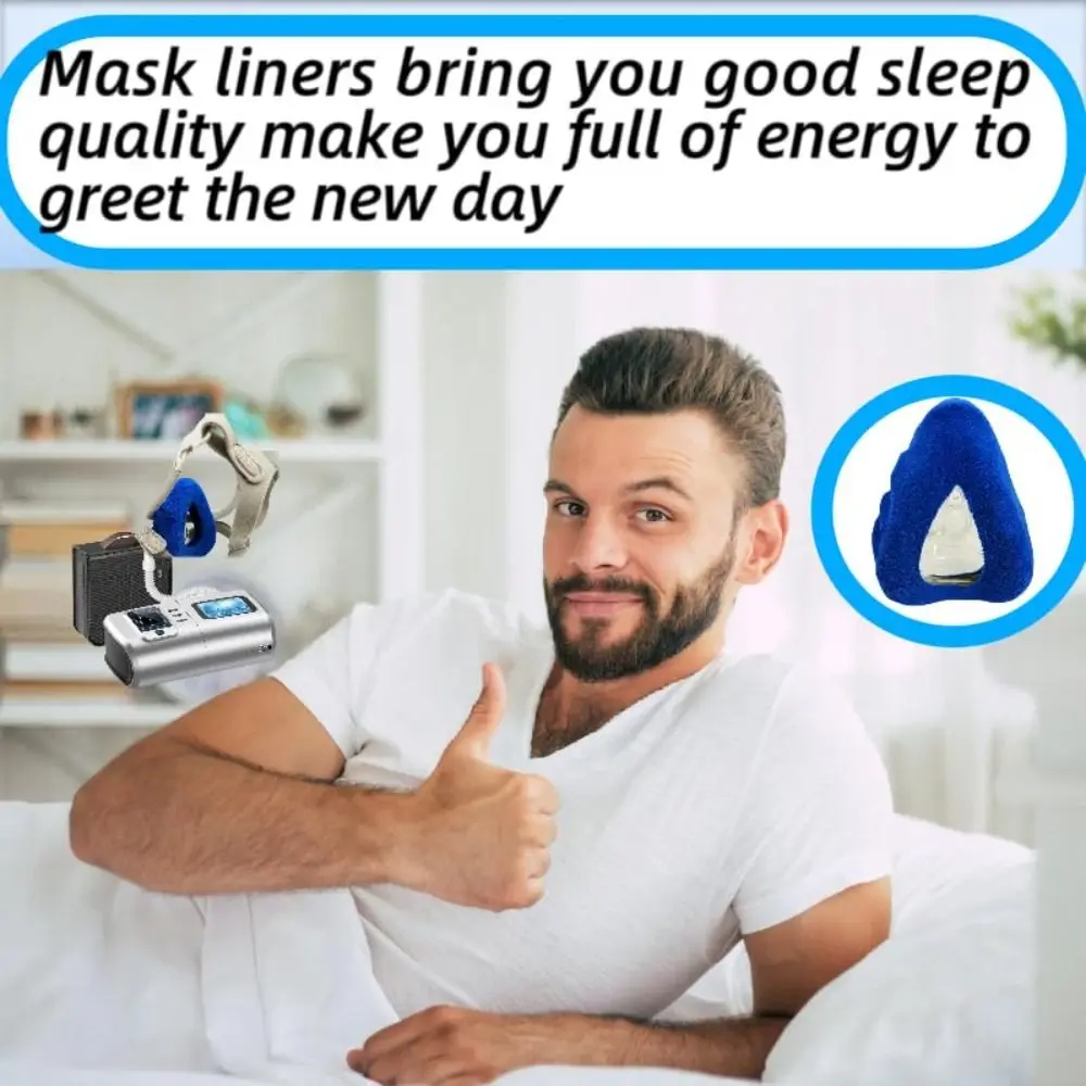 بطانات قناع الأنف CPAP القابلة لإعادة الاستخدام، قناع CPAP ناعم ومريح يغطي مقاس واحد يناسب جميع وسادة قناع CPAP من القماش القابل للتنفس