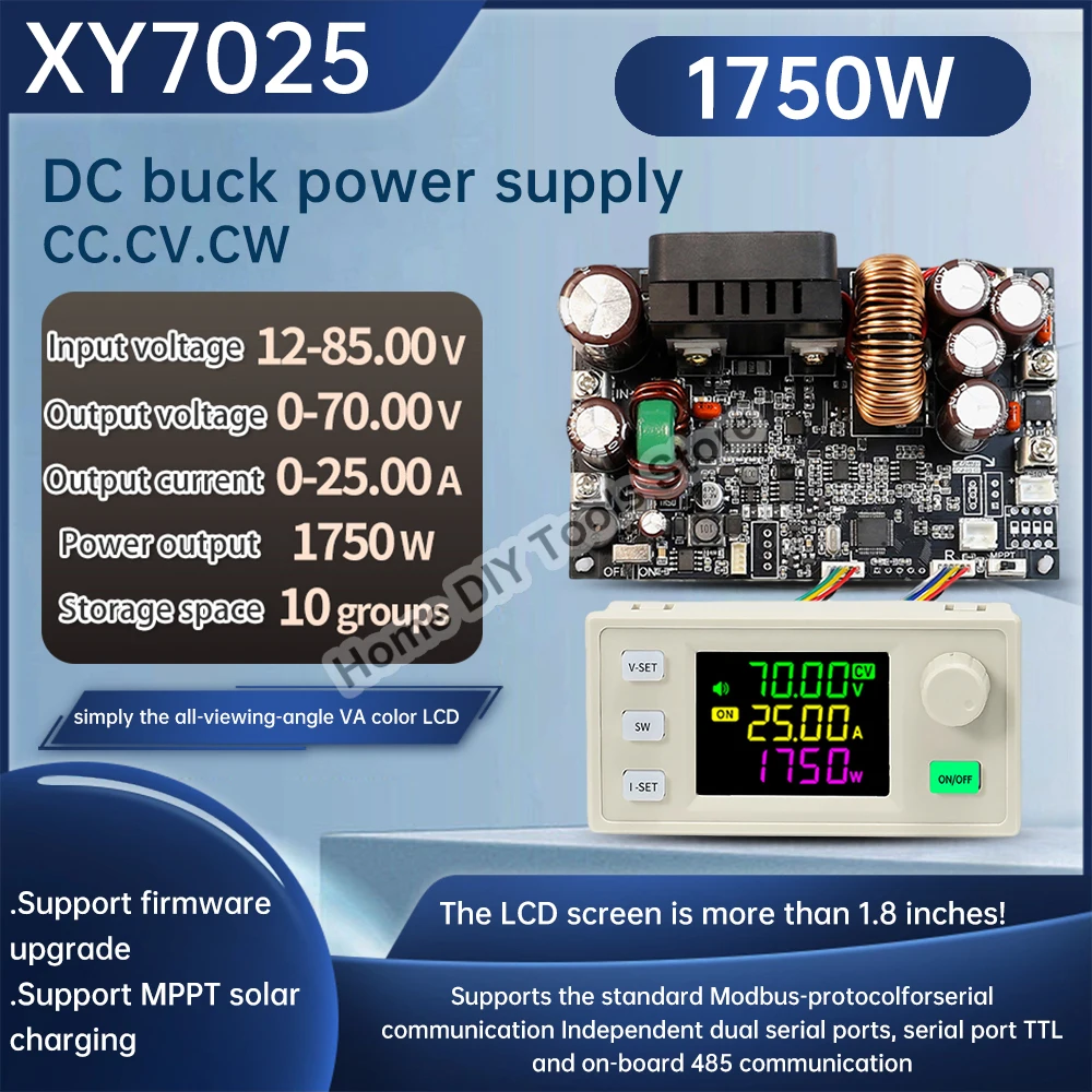 

DC 12-85V to 0-70V Buck Boost Converter CNC Adjustable Regulated Laboratory Power Supply Constant Voltage Solar Charge Module