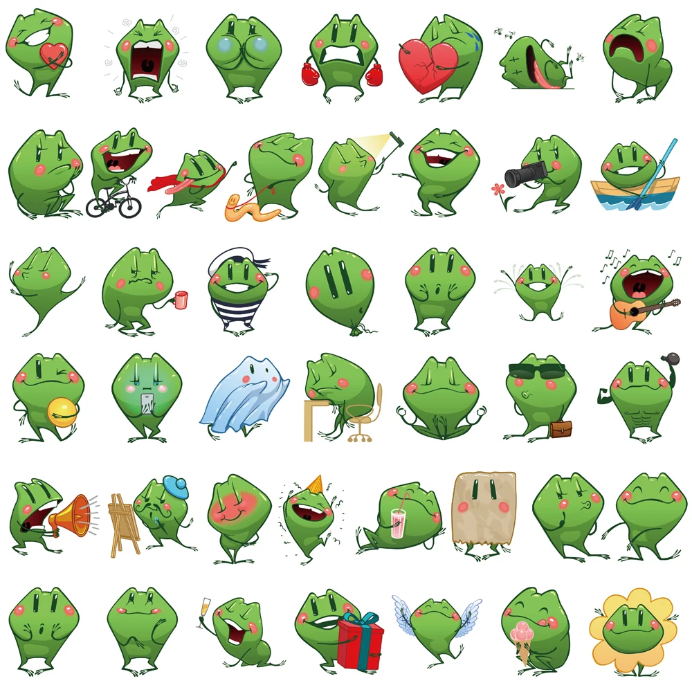 44/88PCS Animal 2 Sticker Landscape Graffiti Retro Waterproof Decoration Luggage Harajuku More Notebook Waterproof Sticker