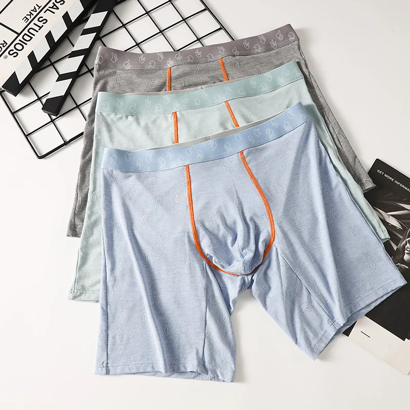 

Mens Underwear Boxer Shorts Modal Man Panties Cueca Comfortable Middle Rise U Convex Pouch Underpants Ropa Interior Hombre M-XXL