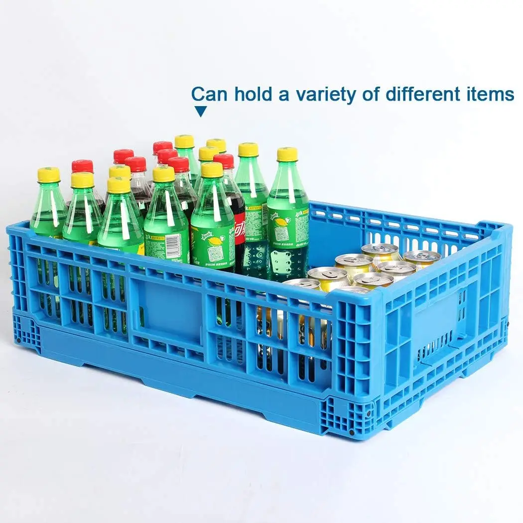 Collapsible Storage Bin Containe，43 Liter Transfer box,crate Transit storage of various items