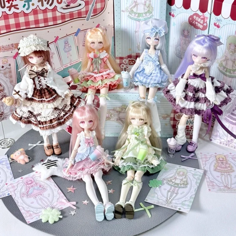 Momotale Four Seasons Tea Tales Series Bjd Blind Box Mystery Box Caixa Caja Dolls Gift Desktop Ornament Anime Figure Toys Gifts