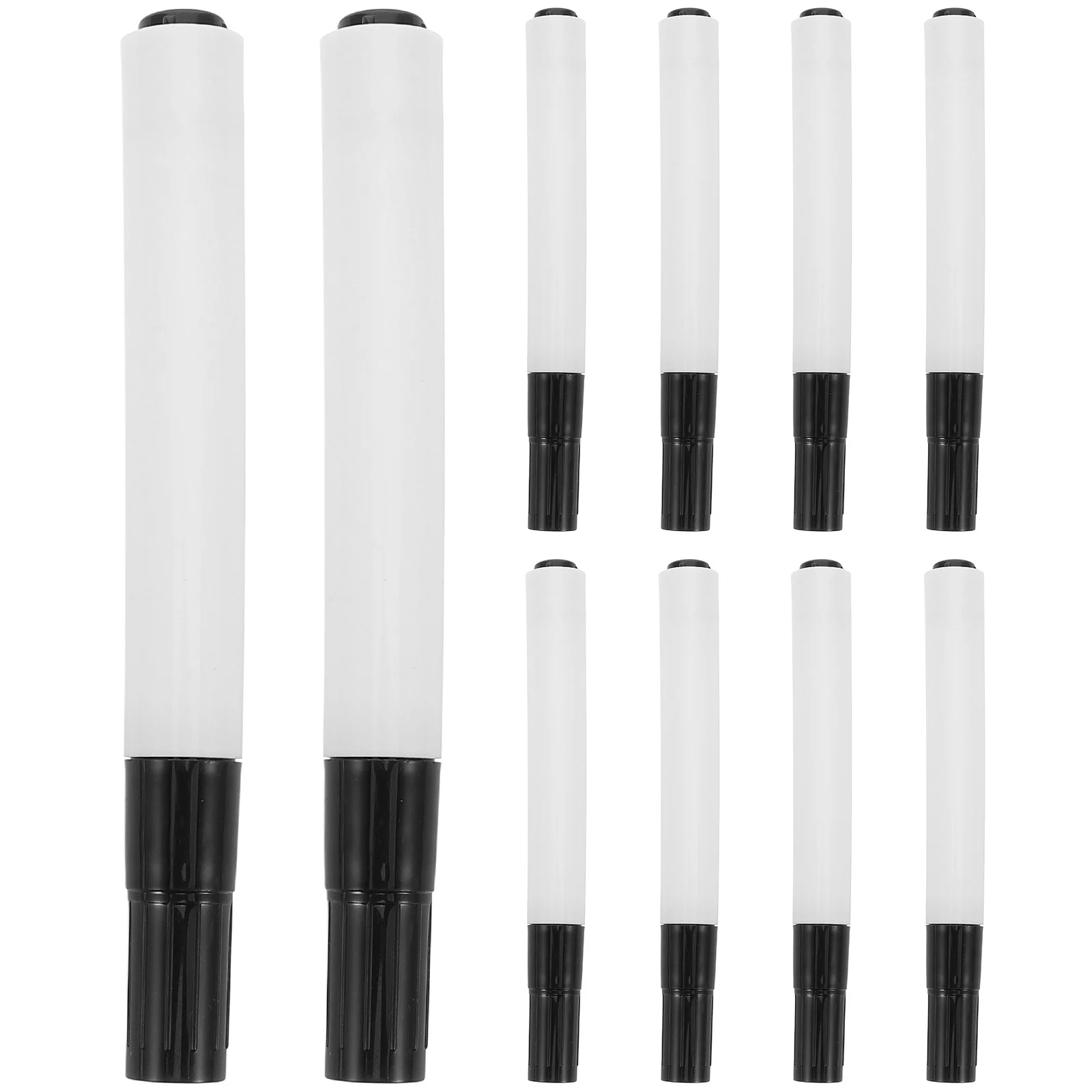 

10Pcs Refillable Blackboard Marker Shells Erasable Whiteboard Pens Fine Tip Easy Erase Smooth Ink Flow for School Office
