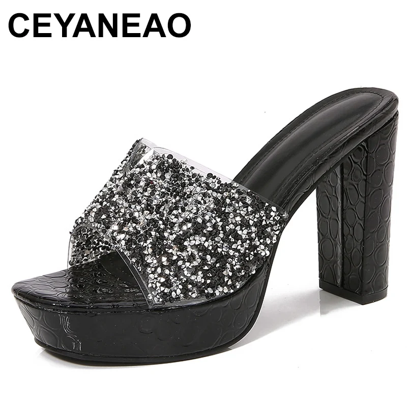 

Shoes for Women Summer 2024 Fashion Women PU High Heels Platform Sandals Women Shoes Banquet Ladies Shoes