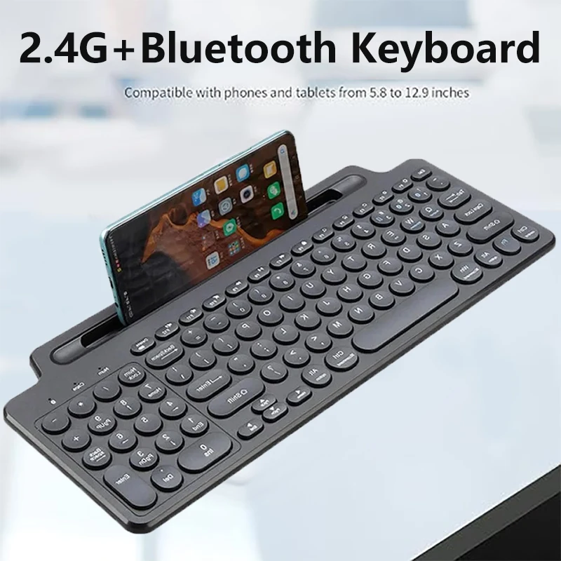 Bluetooth Wireless Keyboard Universal 2.4G Mini Keyboard for PC Android IOS Tablet iPad Gaming Keypad for Windows PC Accessories
