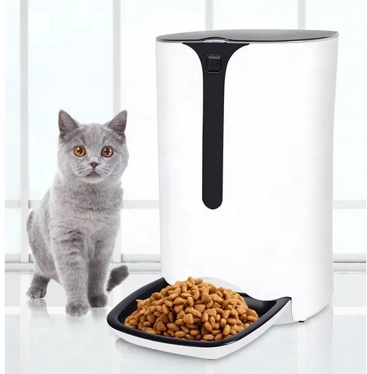 Automatic Pet Feeder With Voice Recording  Pet Dog Cat Food Dispenser Dog Food Feeder