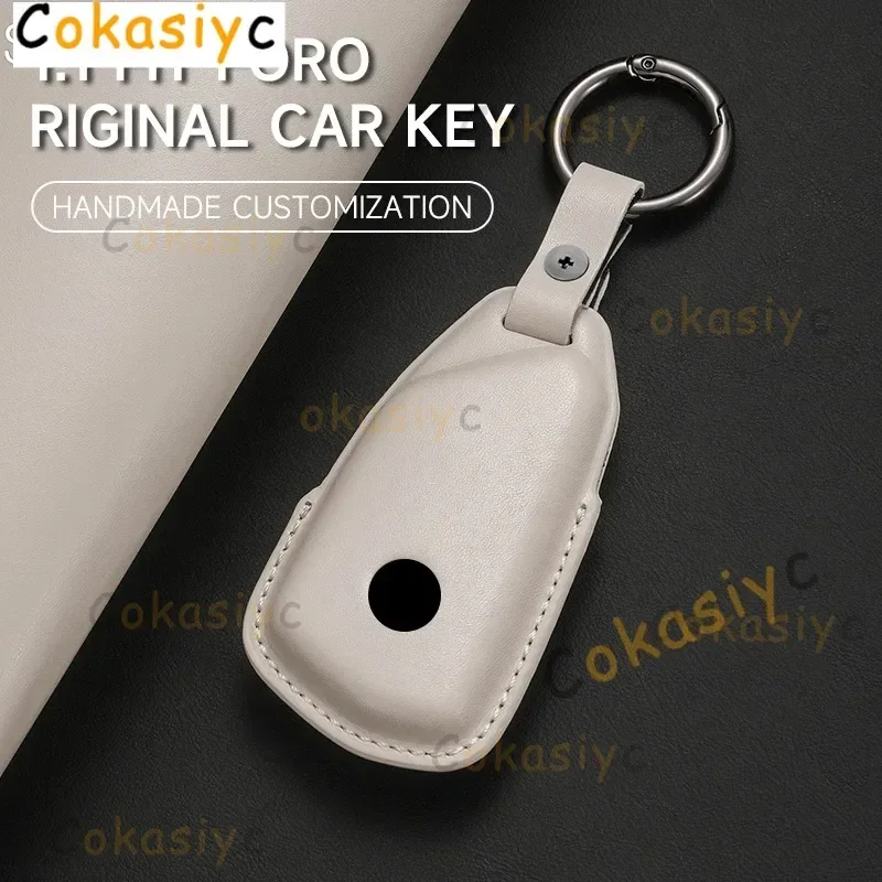 حافظة مفاتيح سيارة جلدية جديدة لسيارة فولكس فاجن فولكس فاجن جولف 8 MK8 ID.3 ID.4 كوبرا سكودا اوكتافيا A8 سيات ليون MK4 2020 2021 فورمينتور تاراكو #5