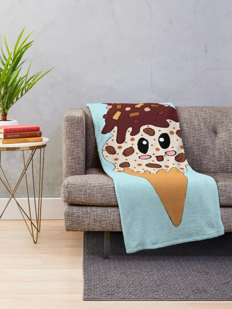 Butter Pecan Ice Cream Throw Blanket Polar Furrys Hair Sleeping Bag Blankets