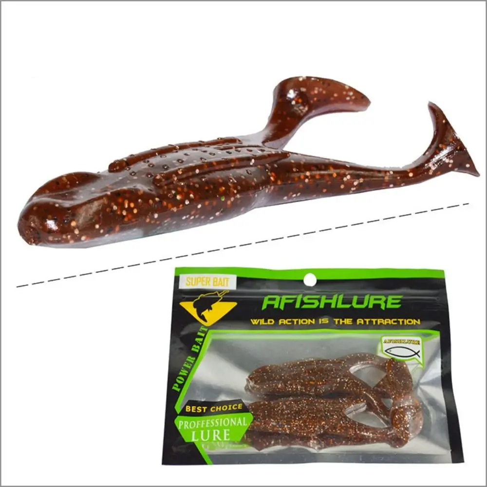 2PCS Silicone Soft Frog Fishing Lures 10.5cm/12g Jigging Lure Mini Soft Lure 3D Eyes Fishing Gear Product Fishing Tackle
