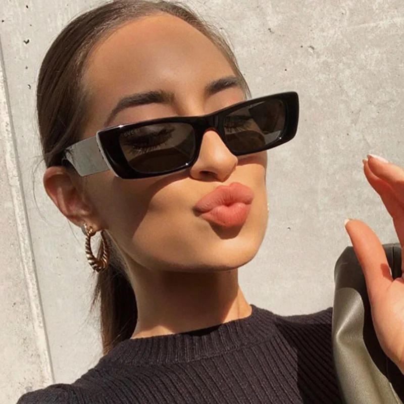 Fashion Square Sunglasses Women Men Vintage Brand Designer Sun Glasses Female Male Retro Outdoors Shades Mirror Oculos De Sol