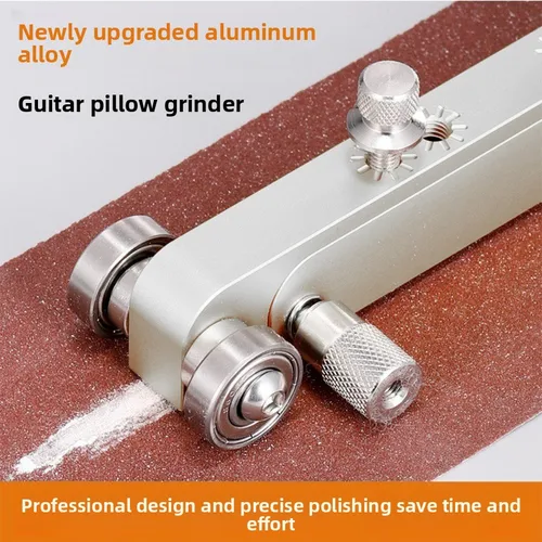 Imagen 2 del producto Lijadora de tuercas de sillín de puente de guitarra, herramienta de mantenimiento de amoladora de lijado para bajo, guitarra eléctrica acústica, instrumentos de precisión compactos