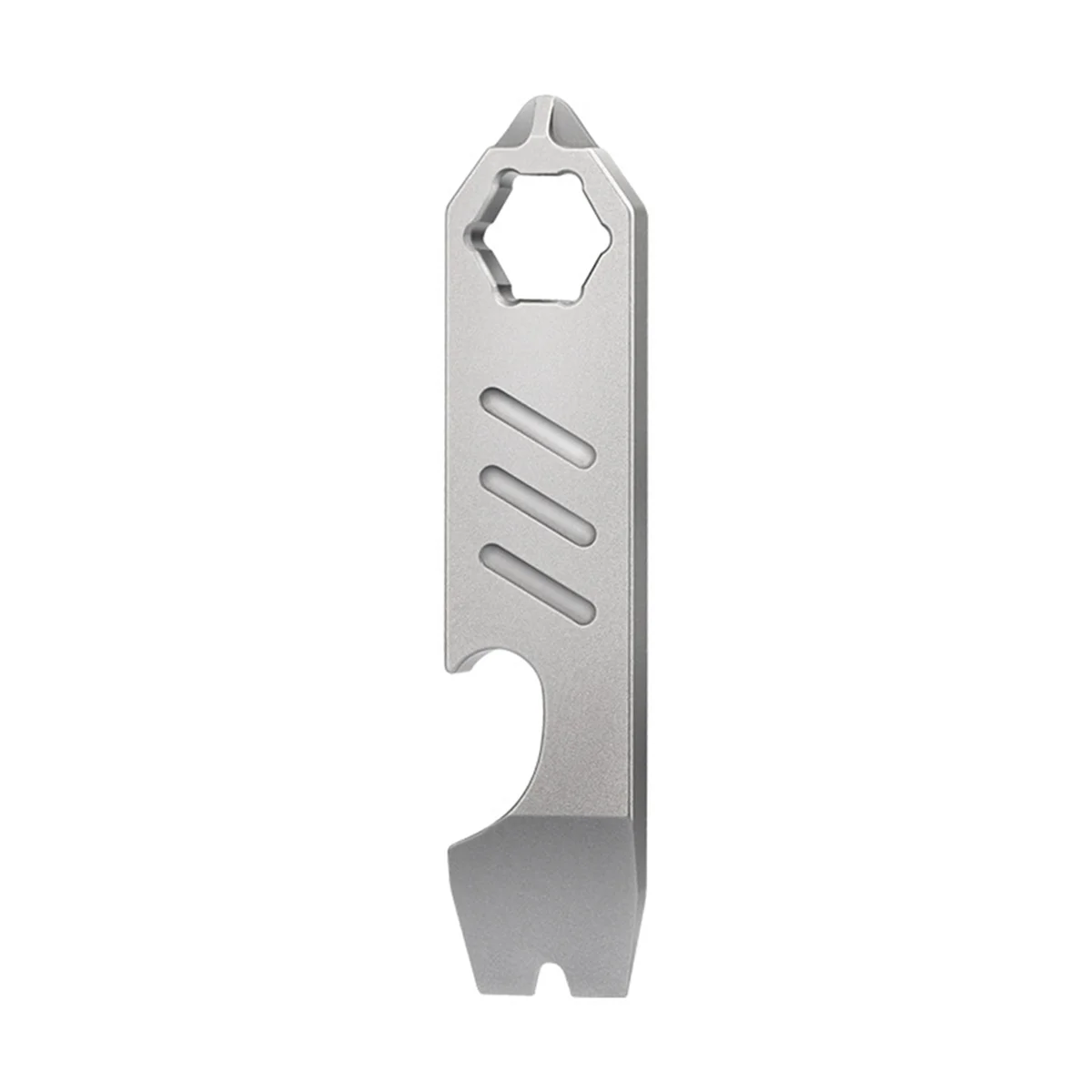 TC4 Titanium Alloy Crowbar Bottle Opener Graduated Scale Wrench Outdoor Tools Multifunction Camping Gear